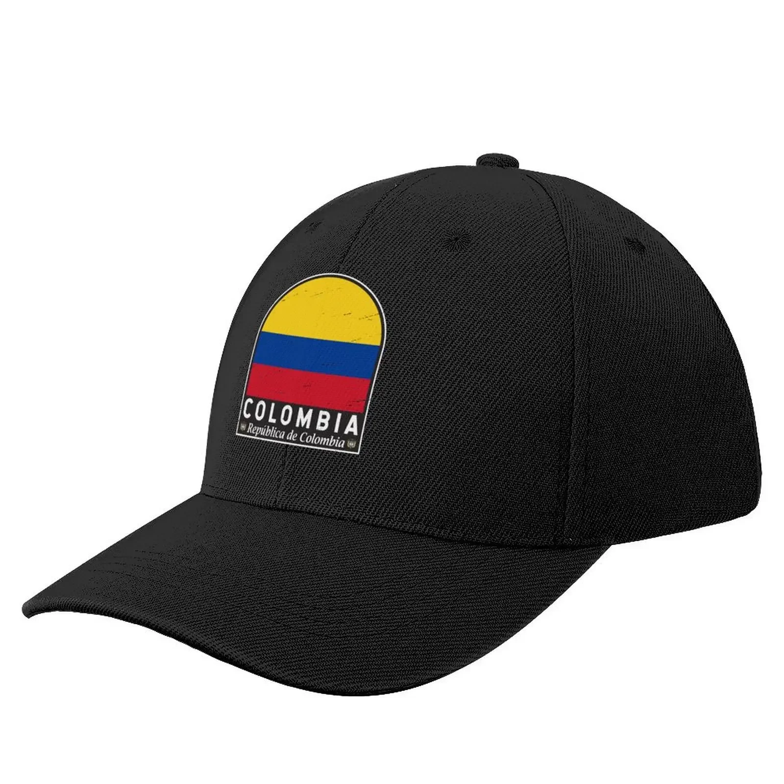 

Colombia Flag Emblem Distressed Vintage Baseball Cap Golf Sun Hat For Children Snapback Cap For Girls Men's