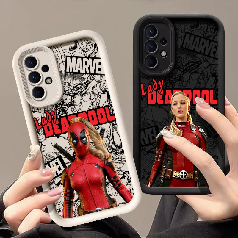 Ladypool Lady Deadpool Marvel Case For Samsung Galaxy A57 A56 5G A37 A36 A17 A07 A26 A16 A06 A55 A52 A14 A34 Soft Silicone Cover