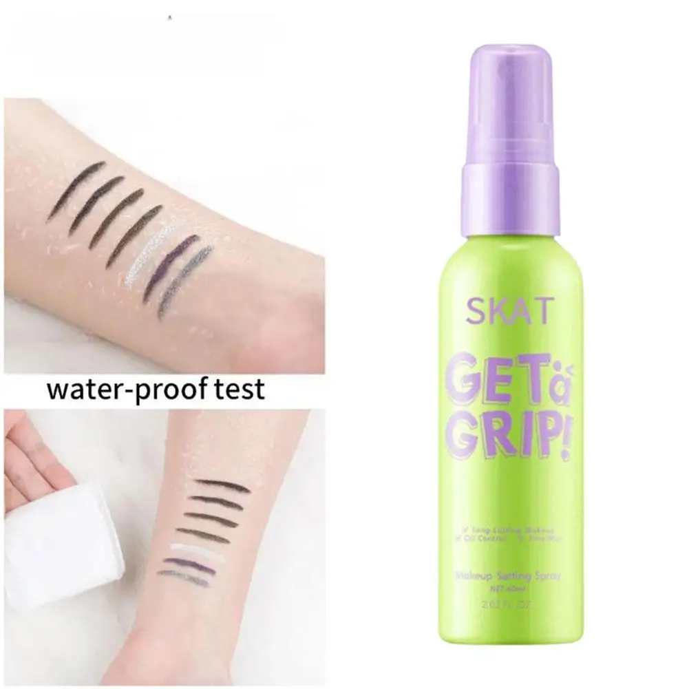 60Ml Make-Up Spray Face Primer Foundation Base Fixer Fix Duurzame Waterdichte Foundation Langdurige Make-Up Hydraat Spray