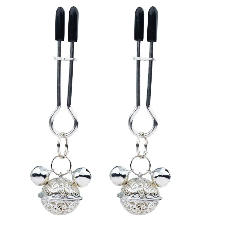 Giocattoli del sesso sm per adulti campana in metallo plug anale noce Gong Ling bottone a farfalla clip per seno clip per seno di lusso leggero di fascia alta