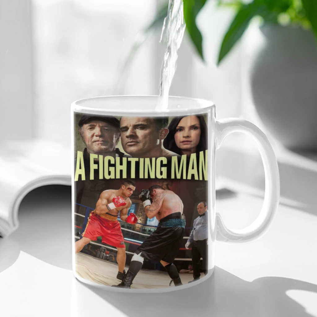 A Fight Ting Man Coffee Mug 11oz Fun Ceramic Coffee Tea Cocoa Cup Handle Tea Drink Cup