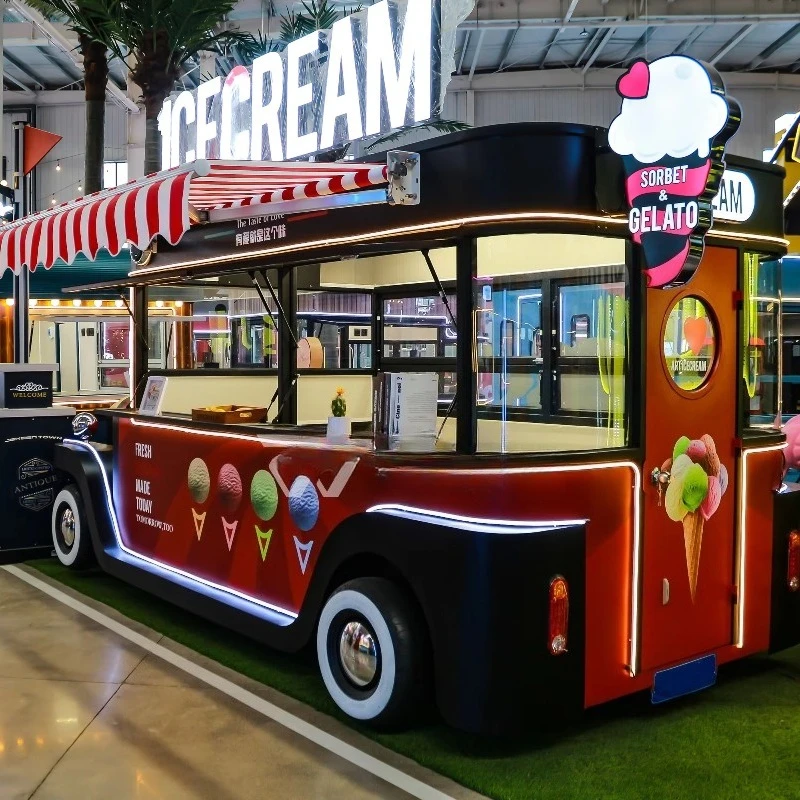 Ice Cream Food Truck - Multi-functional Business Dining Truck Customized