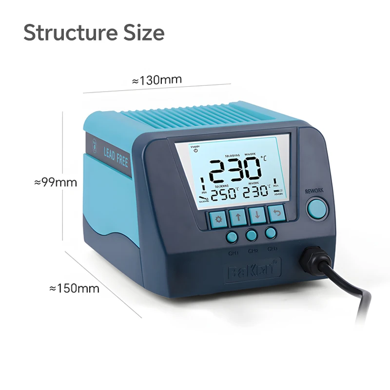 BAKON BK60 BK90 Soldering Station 60W/90W Auto Sleep Constant Temperature Digital Lead Free Welding Equipment Tools