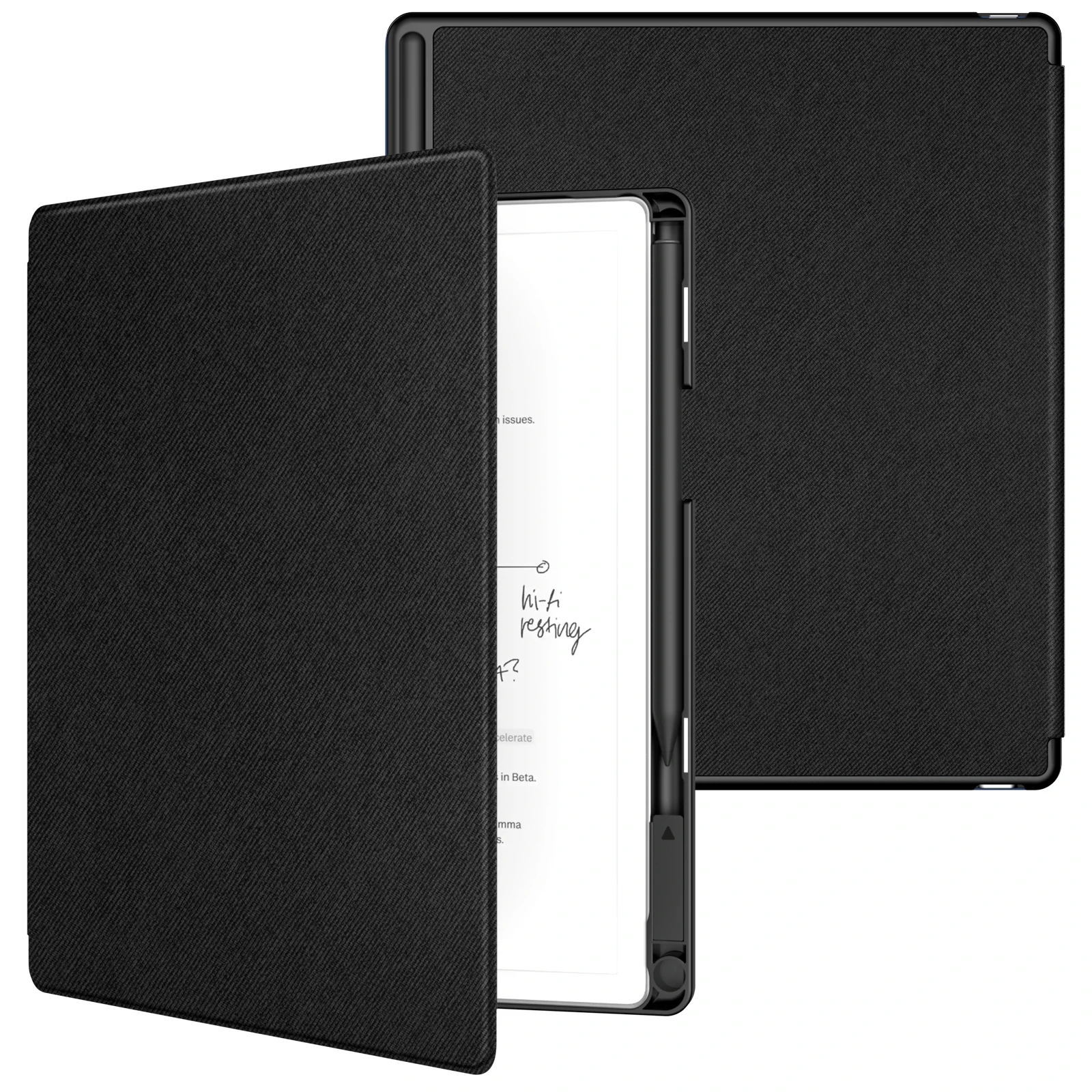 Étui pour tablette Remarkable Paper Pure 10.3'' 2026 avec emplacement pour stylet, coque arrière rigide fine et légère, protection de type livre