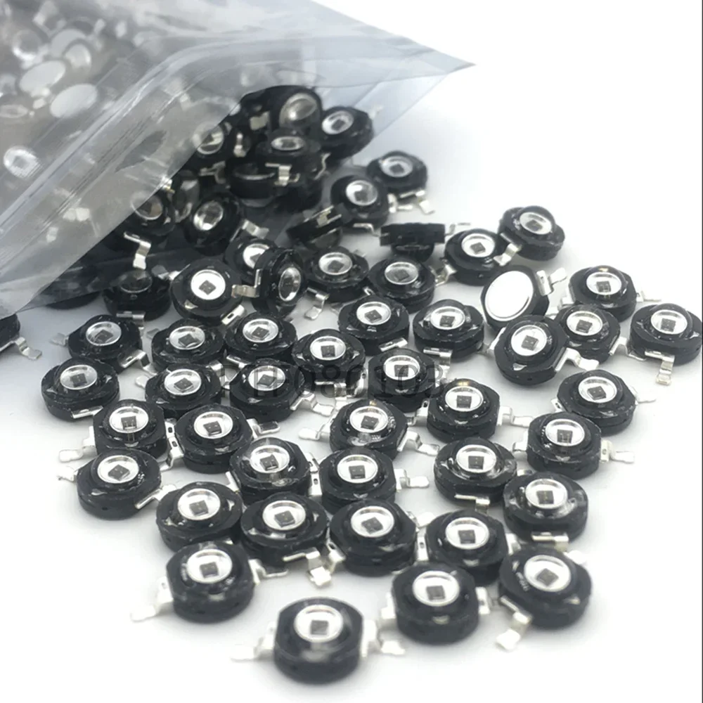 10PCS 3W Infrared IR High Power LEDs Emitter CCTV Camera IR Diode for Security Black LEDs Red 850nm 940nm 3W 700mA