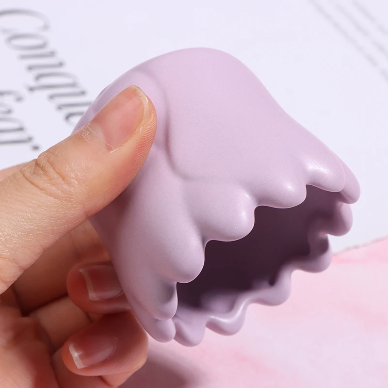 

Высококачественный фиолетовый керамический Гуа Ша для массажа лица и тела, доска Гуаша для тела, для облегчения массажа, подтяжки лица, массажер Гуа Ша