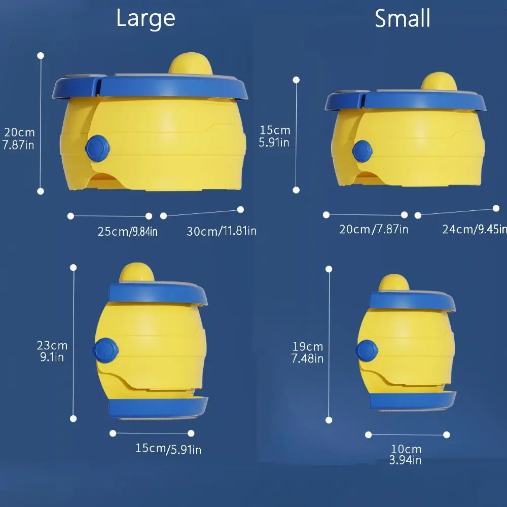 مرحاض محمول قابل للطي للأطفال قابل لإعادة الاستخدام بدون تنظيف مقعد تدريب الطفل مع حقيبة تخزين نزهة مبولة السيارة
