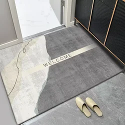 Minimal Doormat Light Luxury Household Doormat Dirt Resistant Doormat Shoe Mat and Anti Slip Carpet for Changing Shoes