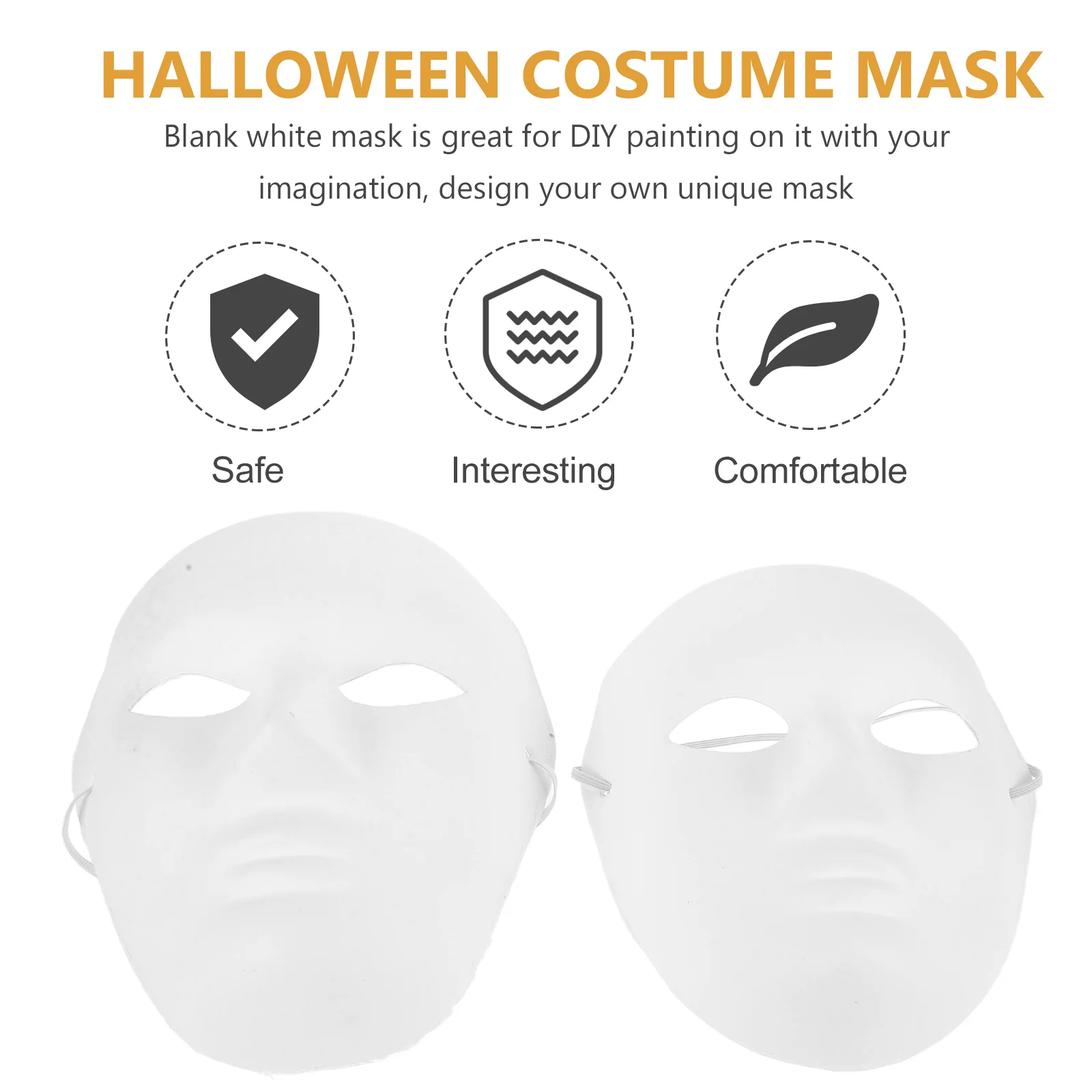 4 Pcs Halloween Costume Mask Costumes Purge Men Apparel Party Masks Blank Man