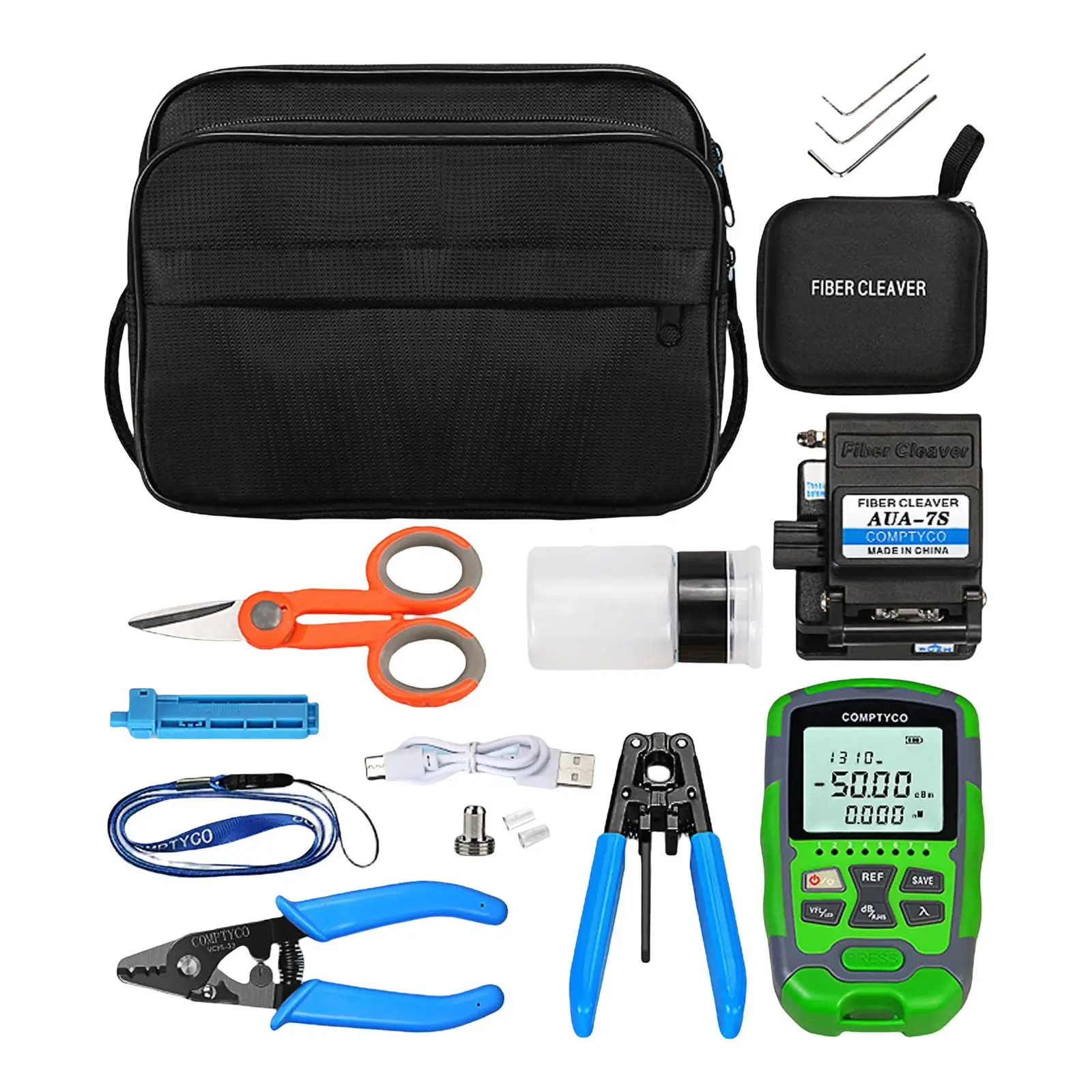 Professional Fiber Optical Tool Kit Visual Fault with Storage Case