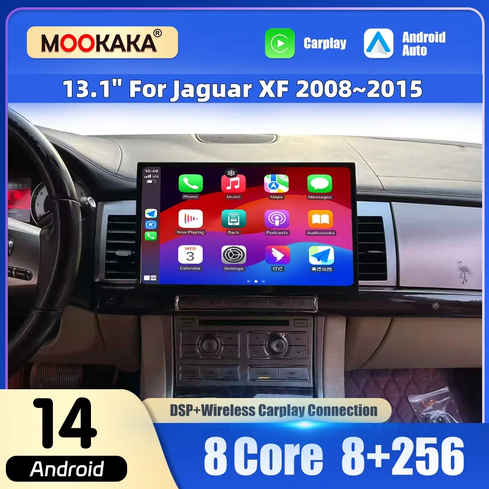 13.1“ For Jaguar XF 2008~2015  Android Auto Carplay Car Multimedia Player GPS Navigation Car Stereo Radio Intelligent Systems