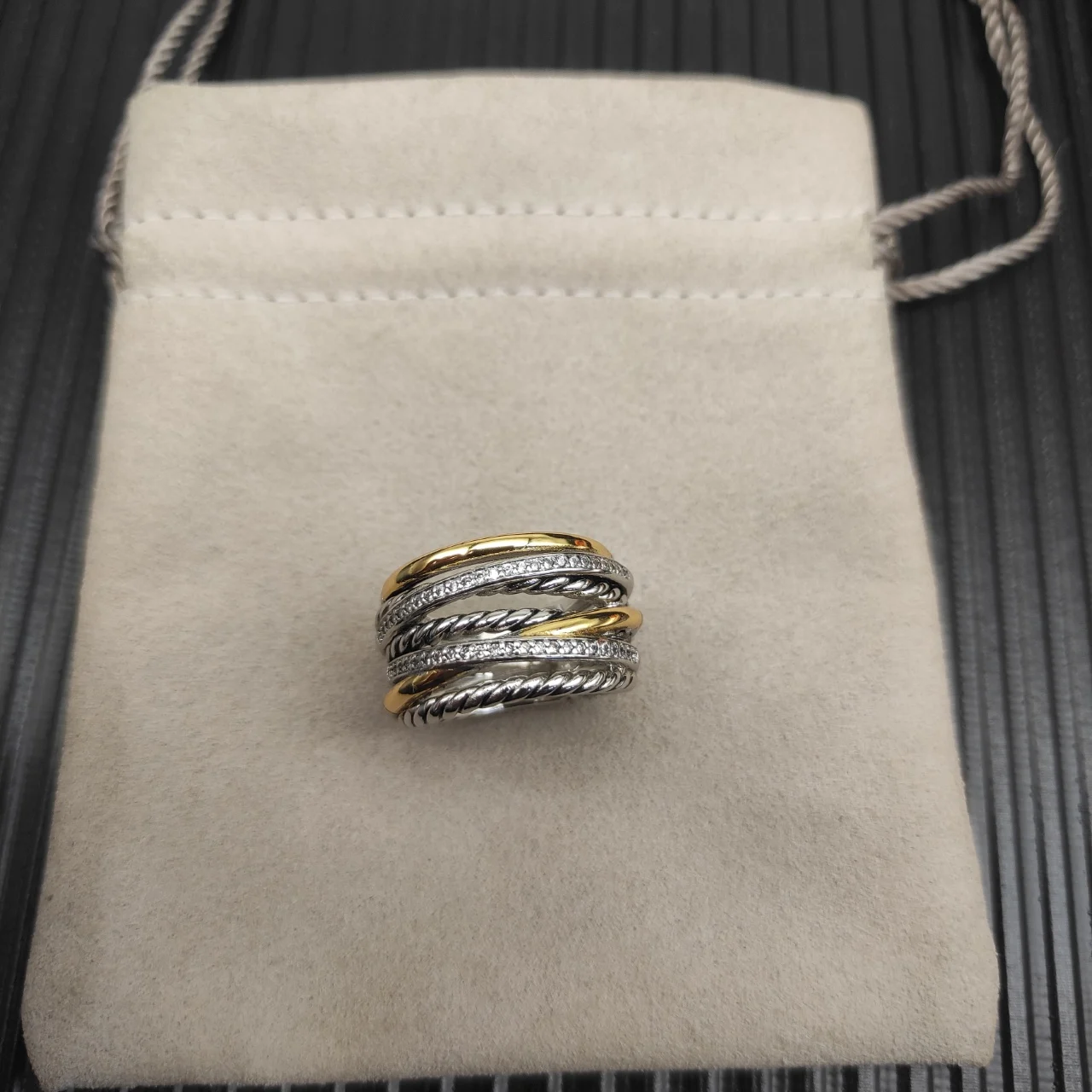 

S925 серебро 2025 новое 16-миллиметровое кольцо с крестом, нейтральное модное трендовое ретро-индивидуальное простое роскошное ювелирное изделие в стиле хип-хоп