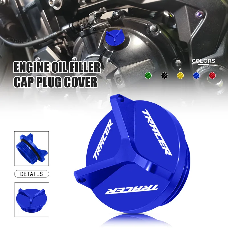 

Aluminum Engine Oil Filter Cup Plug Cover Screw For TRACER700 tracer700 700gt 2014 2015-2023 2024 2025 Motorcycle Accessories
