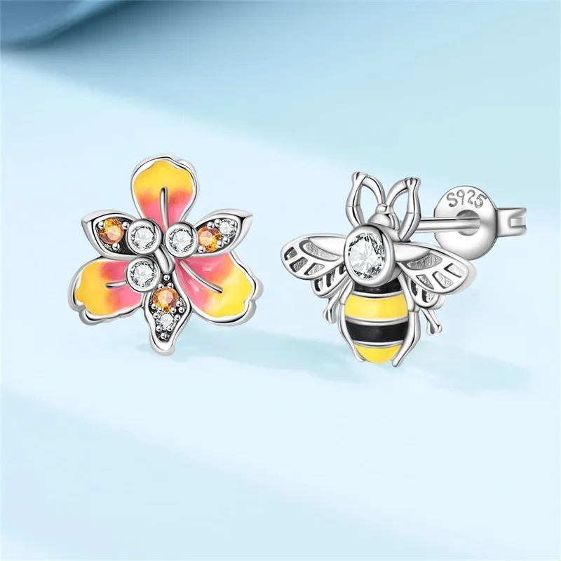 Silver Earrings Sunflower Star Earrings for Women's Earrings Anniversary Jewelry Delicate Fine Gift Wedding Engagement Jewelry