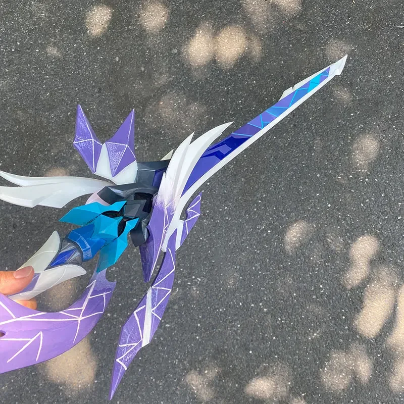 Game Genshin Impact Skirk Cosplay Azurelight Sword PU Weapons Porps for Halloween Christmas Fancy Party Costumes Accessories