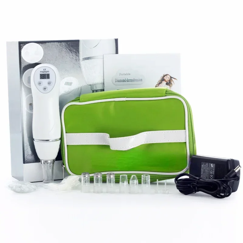 Beauty Digital Diamond Microcrystalline Dermabrasion Vacuum Blackhead Cleaner Facial Acne Mark Remover Deep Cleansing Pore Skin