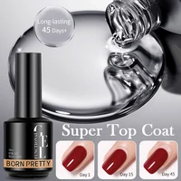 BORN PRETTY 15ml Super Top Coat Base Gel para esmalte de uñas en Gel herramientas básicas Soak Off UV Gel Polish Varnis semipermanente