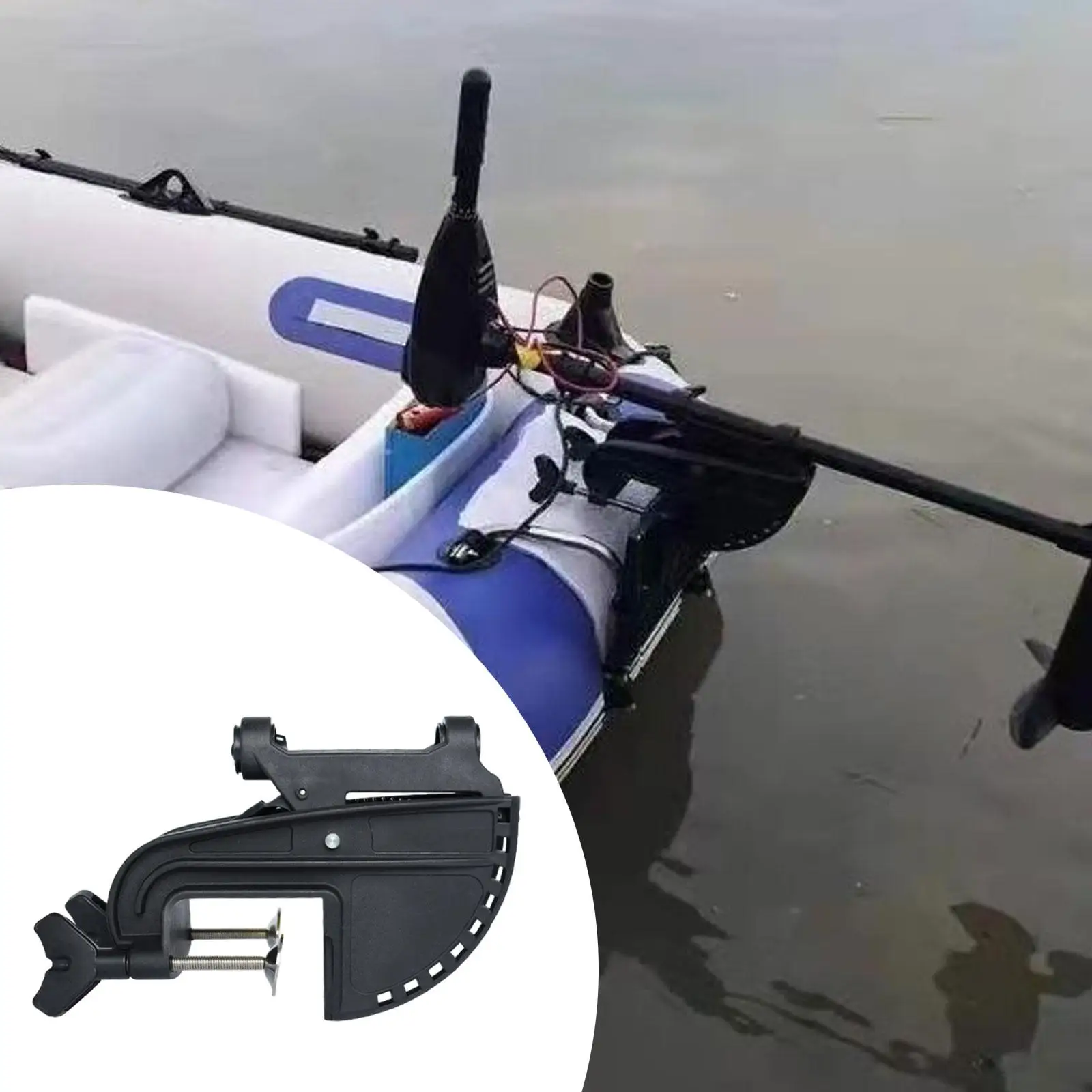 

Electric Motor Thruster Bracket,Black 12V Accessories Professional,Versatile Easy Installation Hinge Assembly Stable Sturdy