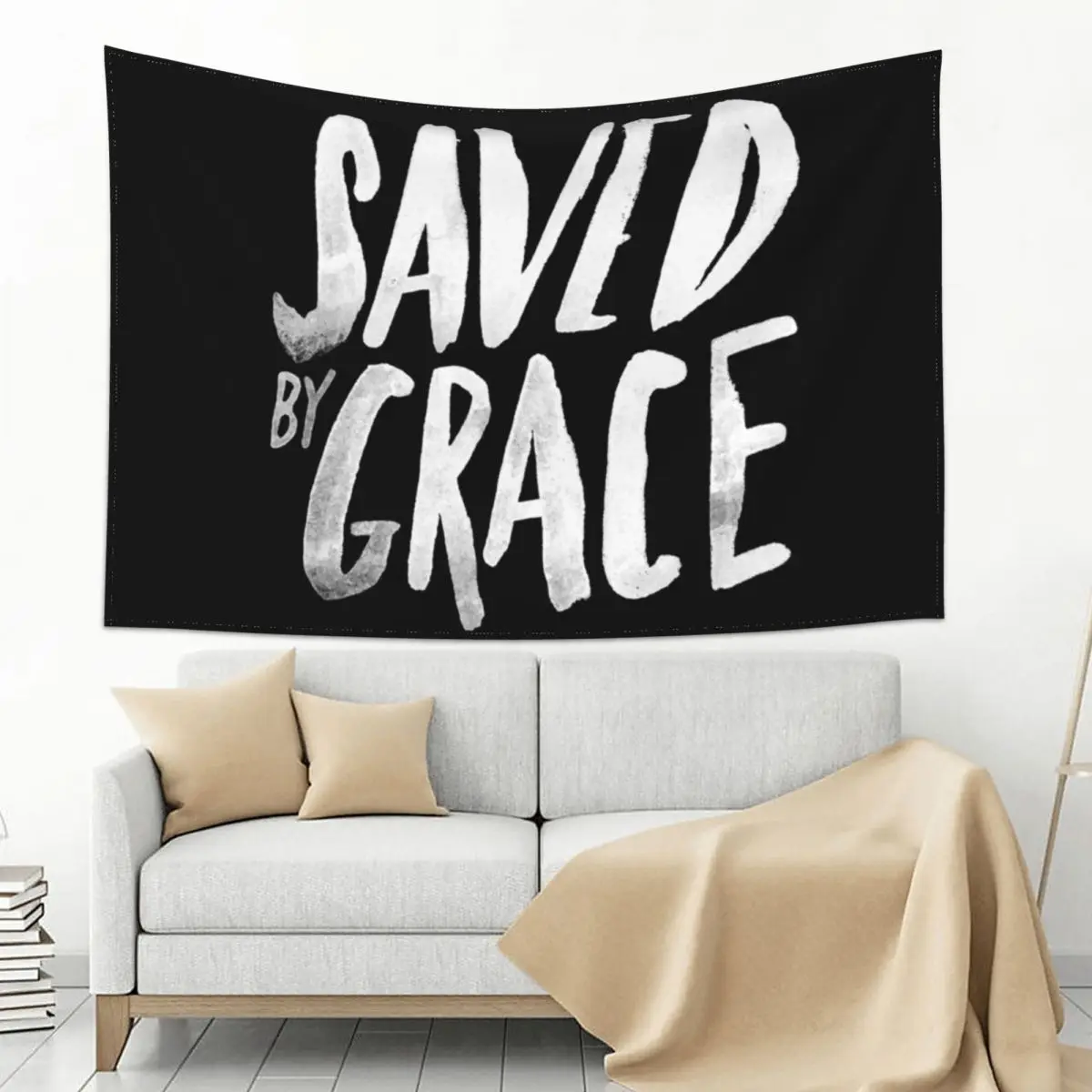 

Saved by Grace II Tapestry Room Decor Korean Style Room Aesthetic Luxury Living Room Decoration Tapestry