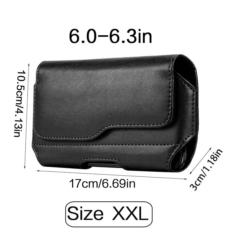 Fashion Phone Bag Phone Holder Leather Belt Clip Waist Bag for 3.5-6.3 Inches Mobile Phones iphone /Samsung