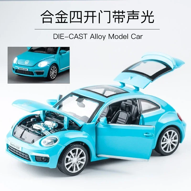 1:32 Volkswagen Kever Auto Model Legering Auto Speelgoed Diecasts Model Voertuigen Collectie Kinderen Speelgoed Geschenken