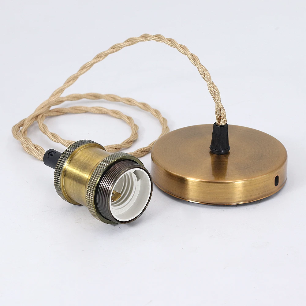 JOYINLED Vintage E27 lamphouder, aluminium kroonluchter voor 110V/220V, retro hanglamp met LED/Edison lamp voor bar home decor