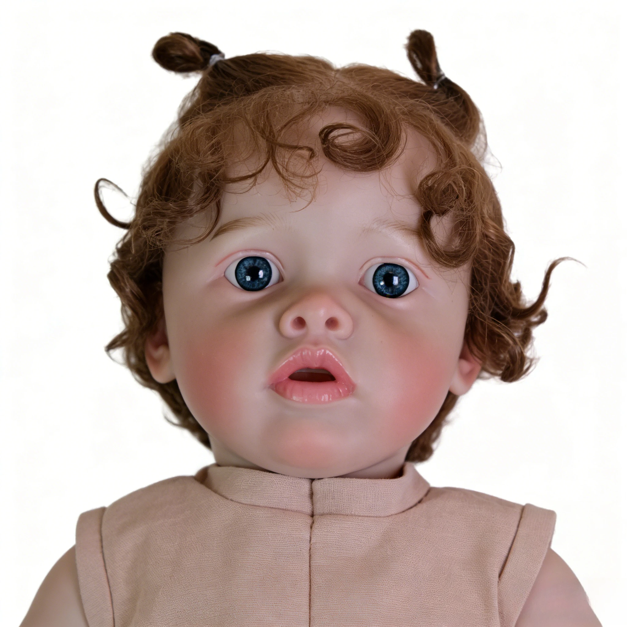 22inch Benjamin Reborn Doll Kit: Pre-Painted Unfinished Parts with Cloth Body & Blue Eyes