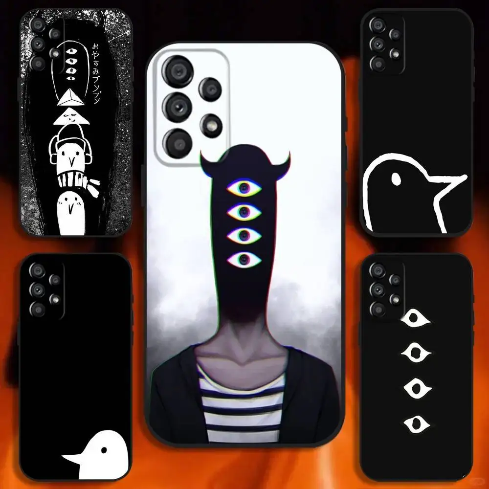 

Comics Goodnight Punpun Phone Case For Samsung Galaxy A20,A21s,A22,A31,A32,A52,A53,A72,73,A80 Soft Black Cover