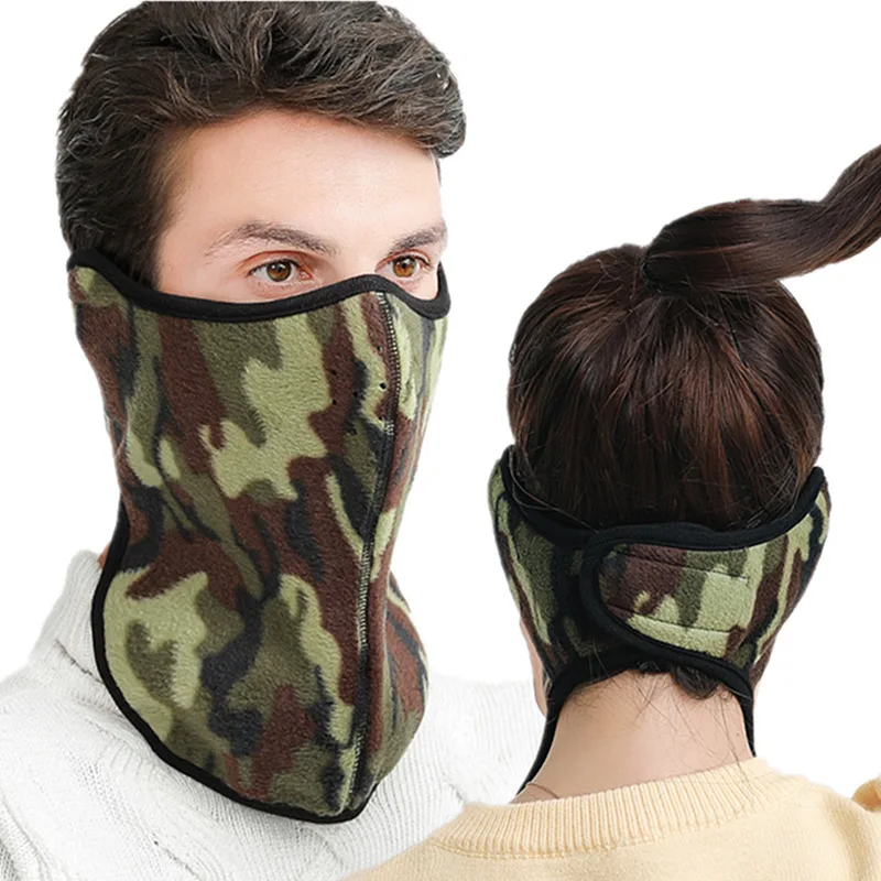 Fleece Face Mask Neck Warmer Winter Windproof Warm Mask Cycling Face Mask Women Men Sport Scarf Ski Hiking Riding Mask Gaiter