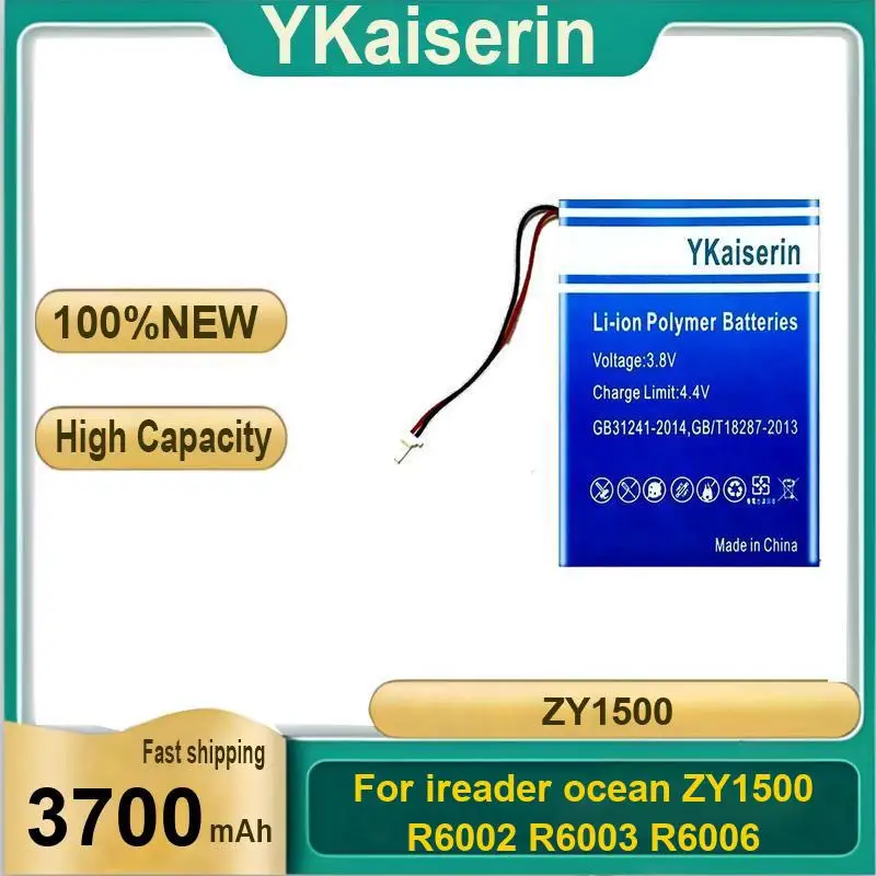 

E - Book Reader Battery 3700Mah For Ireader Ocean ZY1500 R6002 R6003 R6006 High-Performance Reliable Power
