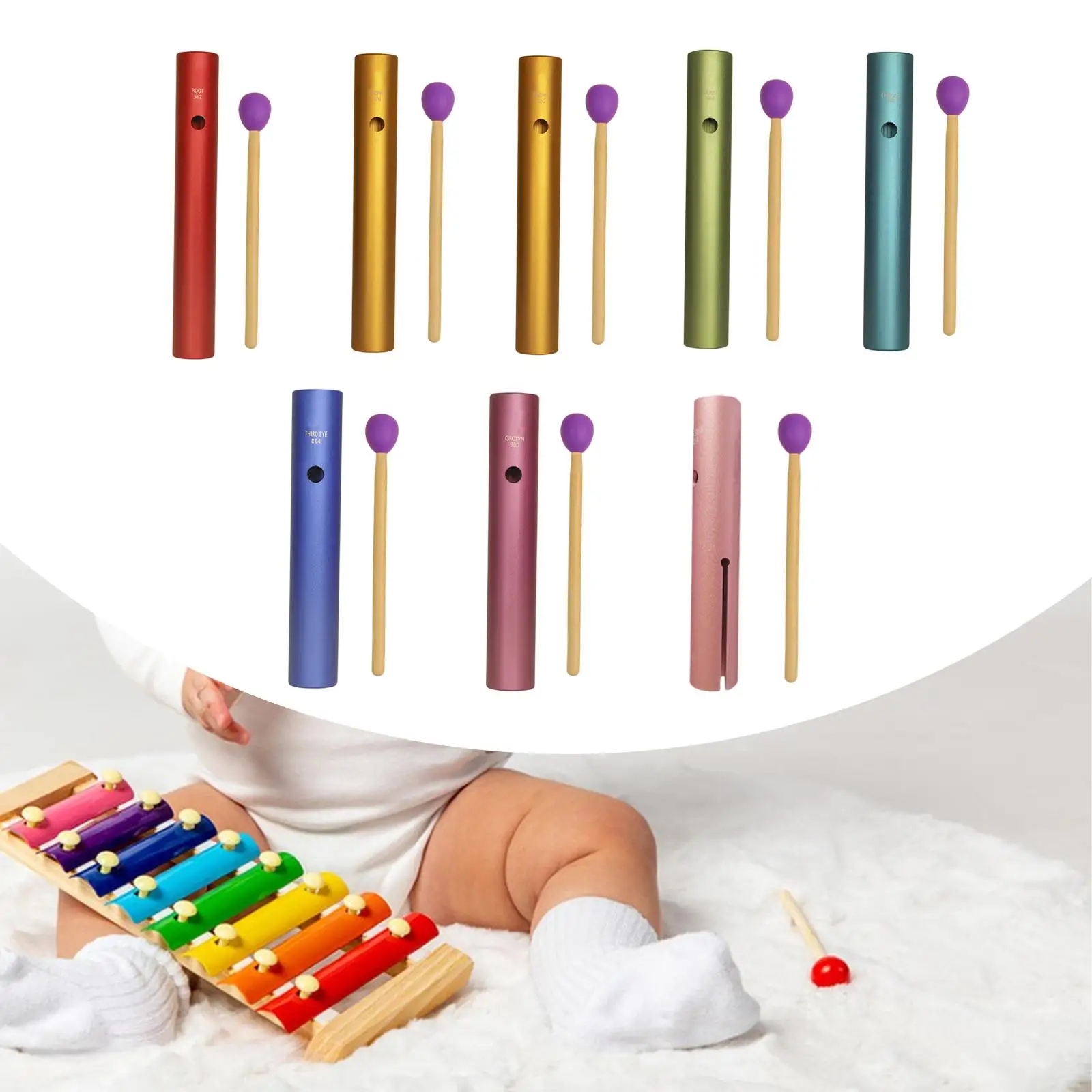 

Aluminum Alloy Wah Wah Tube Musical Training Tool Percussion Learning Tool