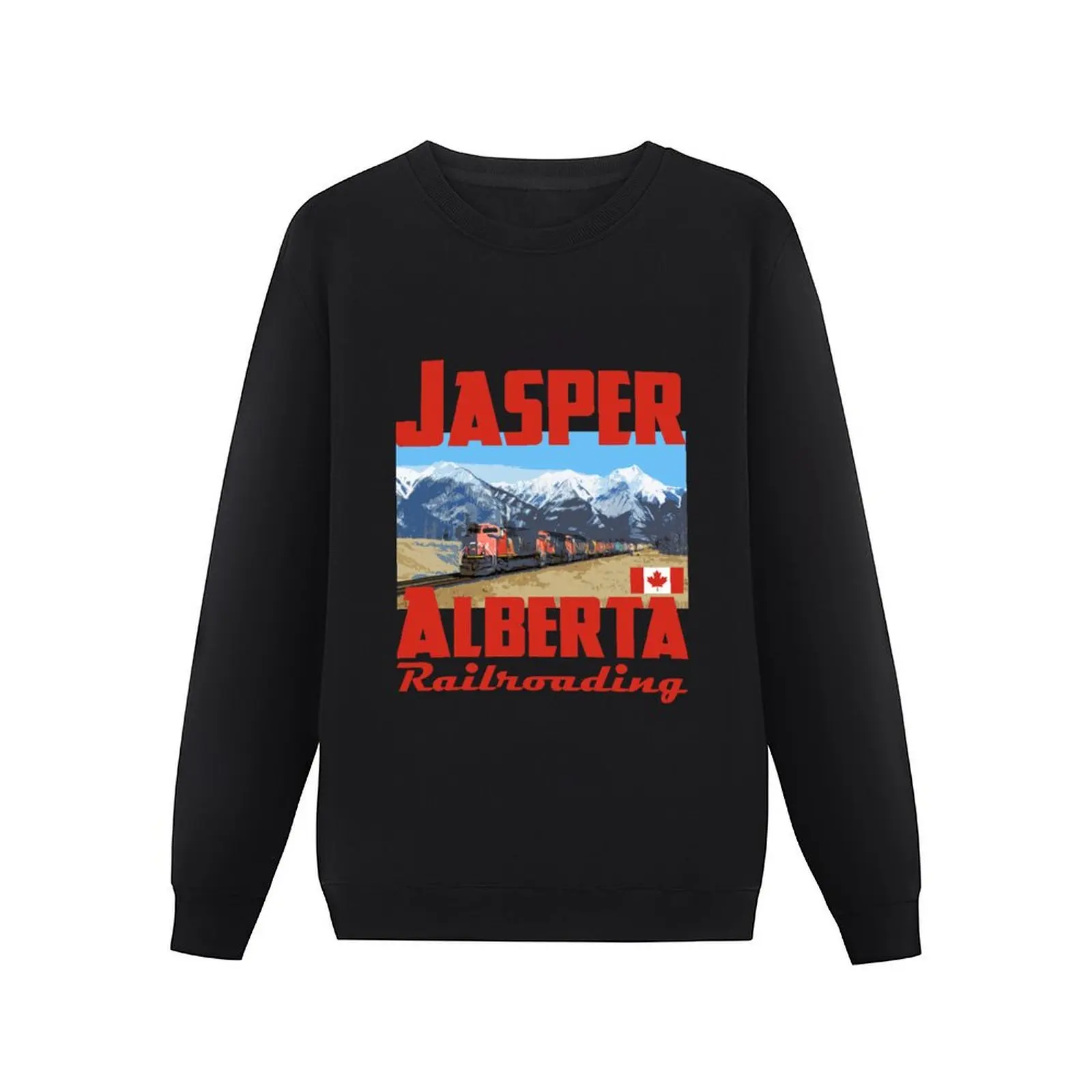 Jasper Alberta Railroading Pullover Hoodie men's coat men's sweatshirt