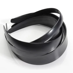 5pcs/lot Black Plastic Headbands Base 1.5-4 cm Width Soft ABS Material Head Hoops Blank Headbands Bezel for DIY Jewelry Making