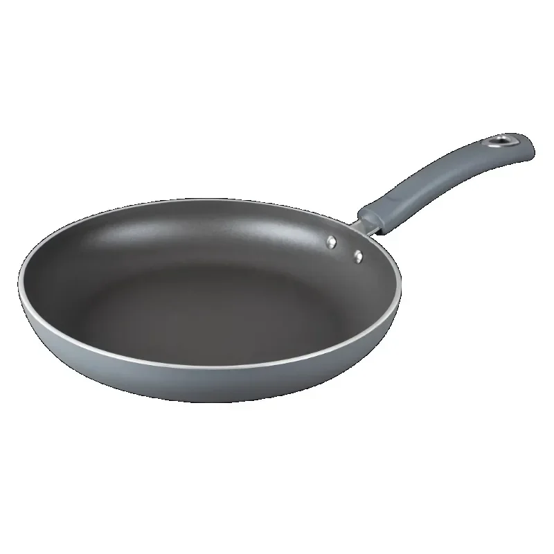 Mainstays Heavy Weight 10 inch Non-Stick Aluminum Skillet, Grey, Ant-Slip Handle, Dishwasher Safe