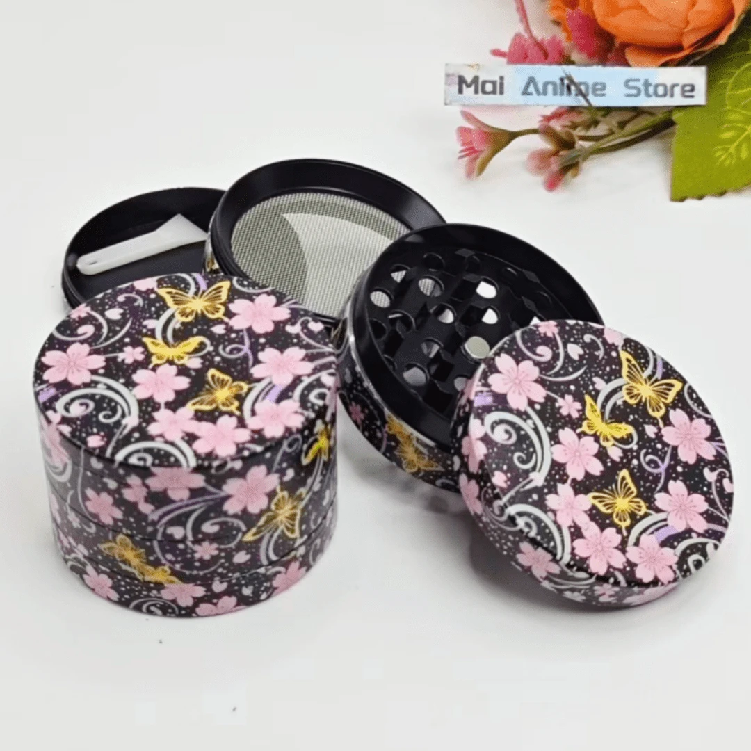 2in Flower Herb Grinder Metal Mill Spice Manual 4-layer Pestle Mortar Salt Pepper Tobacco Grass Grinder Smoke Cigarette Tool
