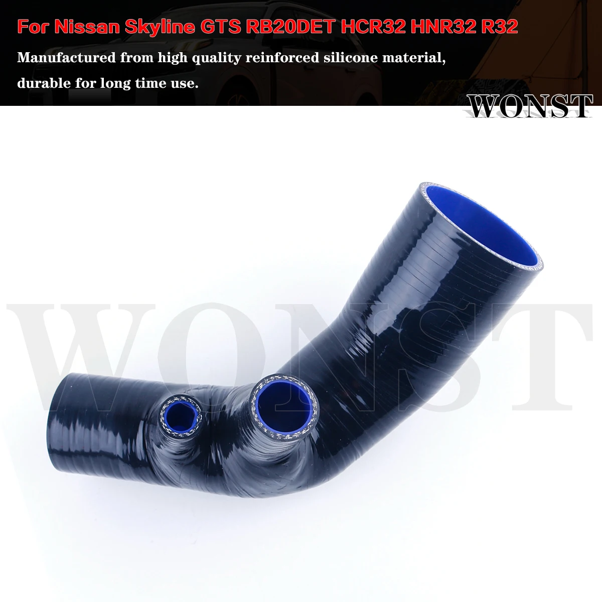 1Pcs Silicone Induction Intake Hose For Nissan Skyline GTS RB20DET HCR32 HNR32 R32