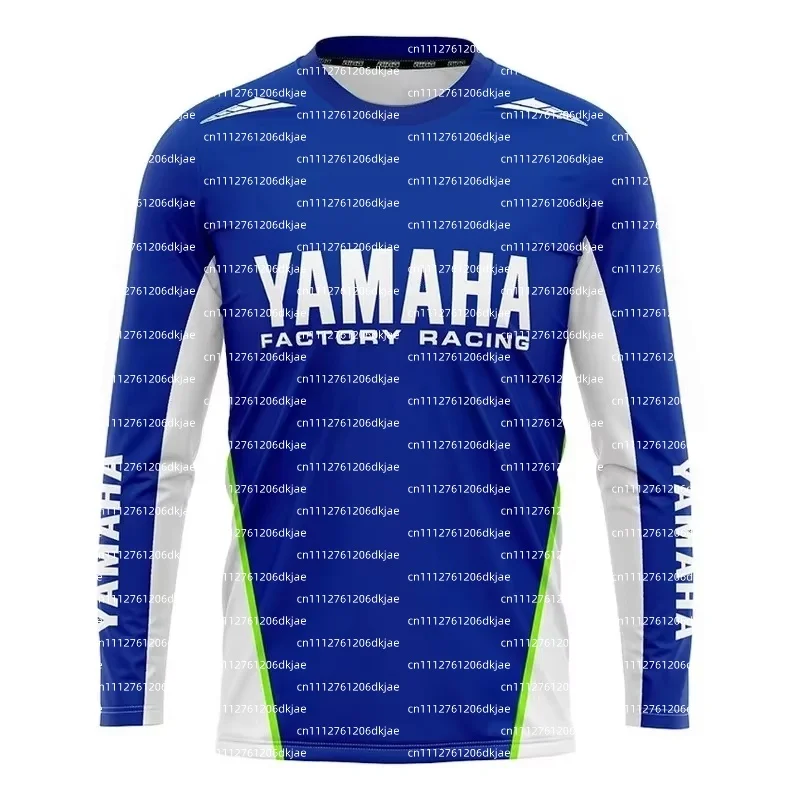 2026YAMAHA Super Racing MXGP Moto Riding Summer Latest Suit Fmen Loose Oversized Breathable Quick Drying Sports Long Sleeved Top