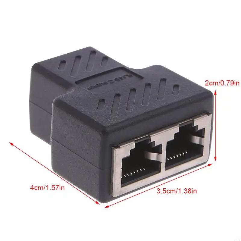 Accoppiatore extender 12PC Connettore splitter RJ45 Femmina da 1 a 2 Ethernet LAN