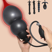 Inflatable Anal Plug Silicone Huge Anal Ball Expander Butt Plug Dilator G Spot Stimulator Prostate Massager Expansion Sex Toys