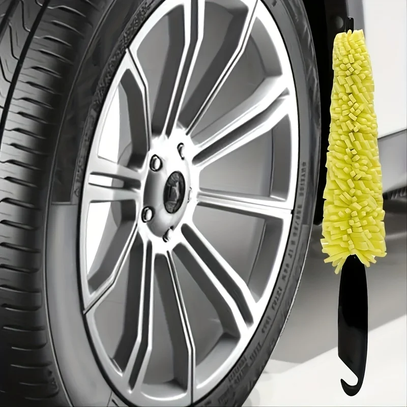 1pcs Effortlessly Clean Your Car Wheels with this Tire Rim Cleaning Tool image 4