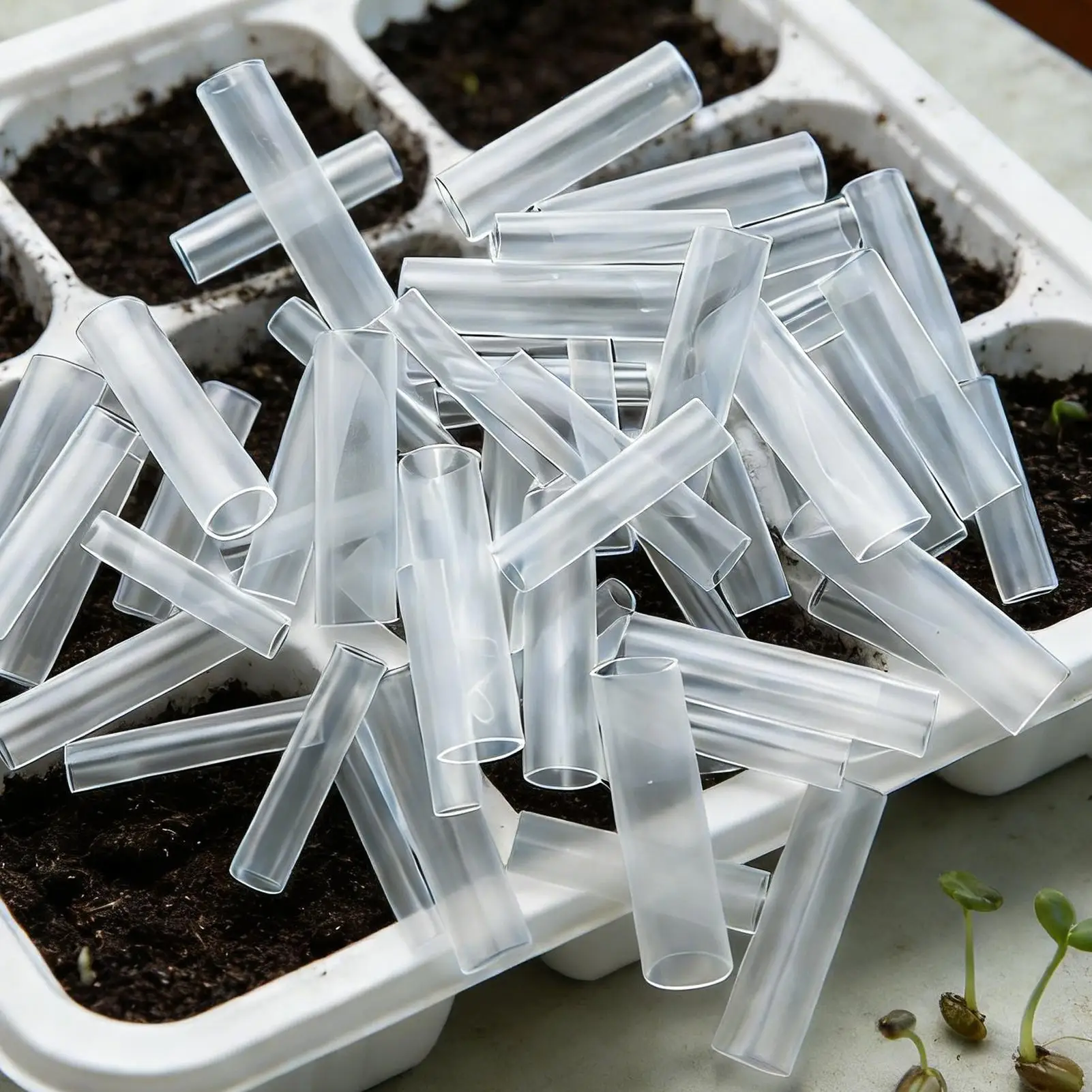 

50 шт. силиконовых оболочек для прививки 3-7,5 мм, силиконовый экран, инструмент для прививки фруктовых деревьев для садовых растений, фермеров, садоводов, питомников