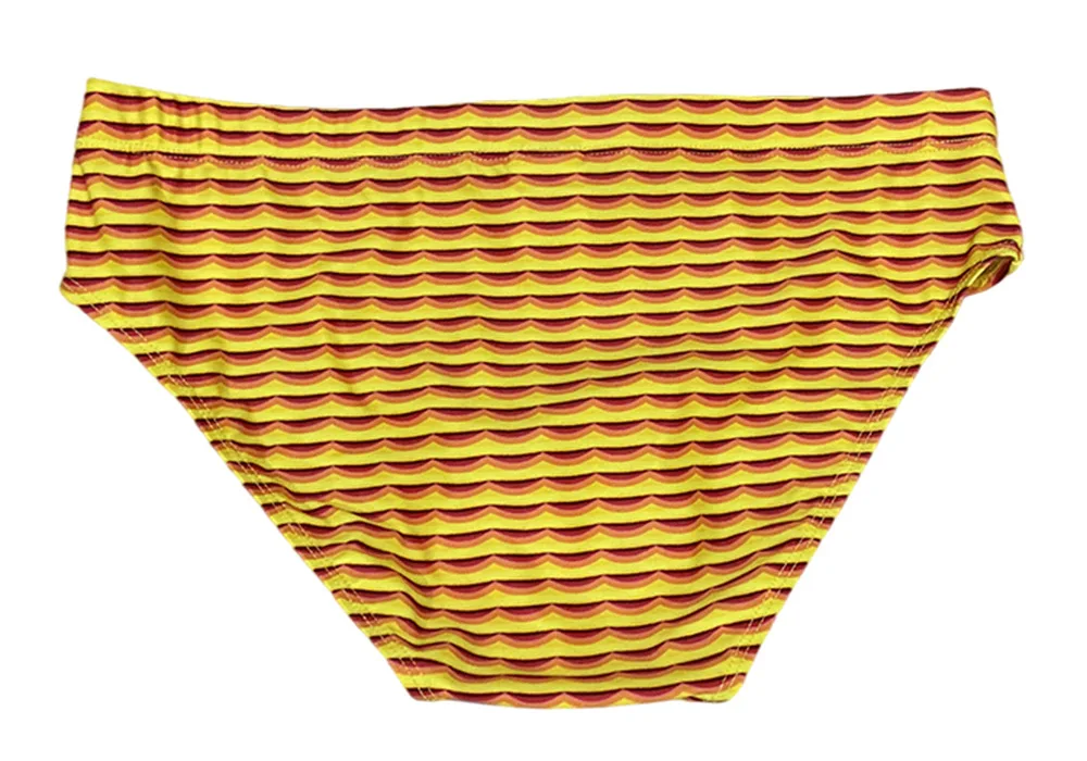 Low waist triangle men's fashion corrugated swimming trunks sports seaside hot spring swimsuit cross-border 10035