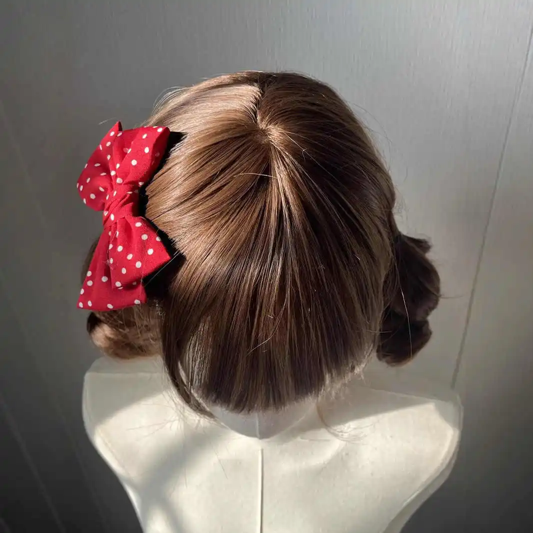 FORLISEE شعر مستعار اصطناعي أنثى قصيرة مجعد لوليتا يوميا فتاة حلوة لطيف مزدوج ذيل حصان الروماني الضفيرة تشكيل الوجه JK غطاء الرأس الكامل #6