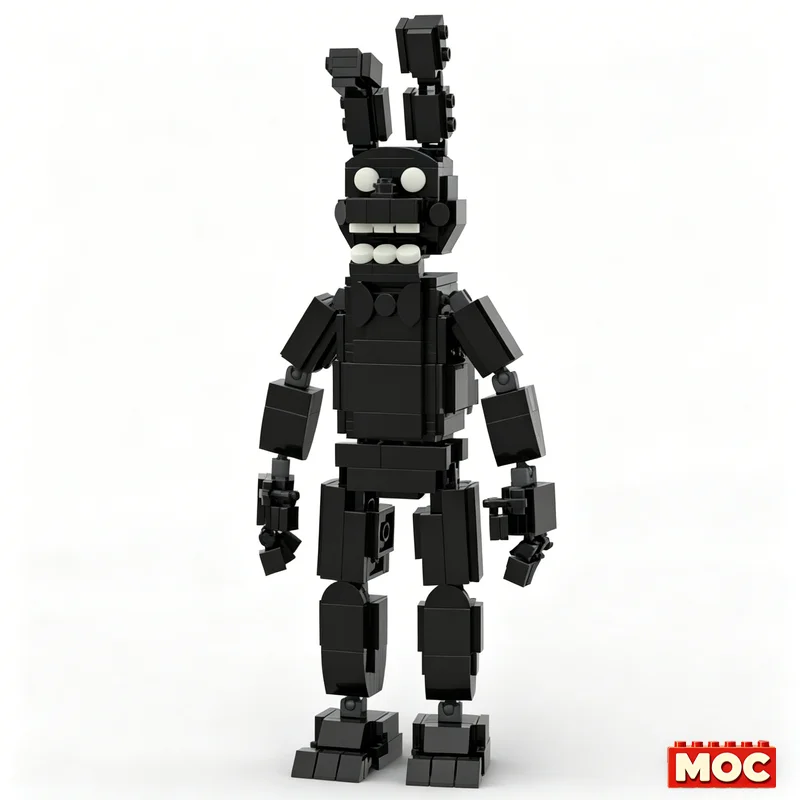 395 PCS Shadow Customize Bonnie Character Model Creative Building Blocks DIY Assembly Educational Toy Collection Birthday Gifts