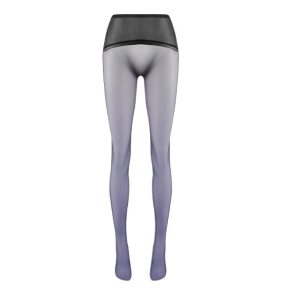 640 Aurora Two-tone Gradient Seamless Crotch Ultra-thin High-density Silky Large Size Shiny Sexy Seductive Pantyhose Fashion ST8