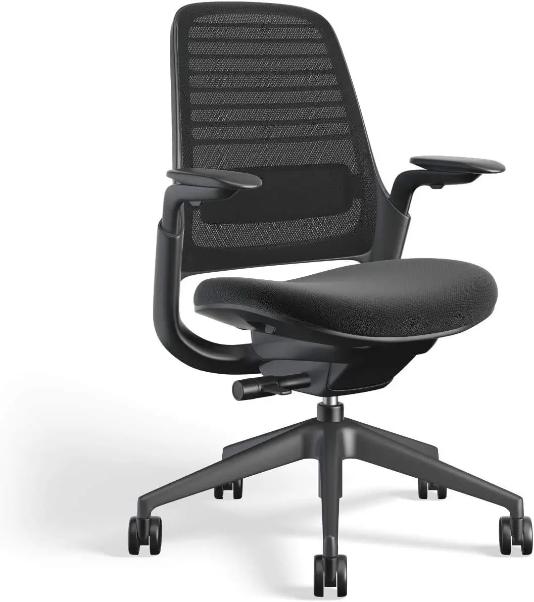 

Steelcase Series 1 Work Office Chair - Licorice, Hard Floor Casters