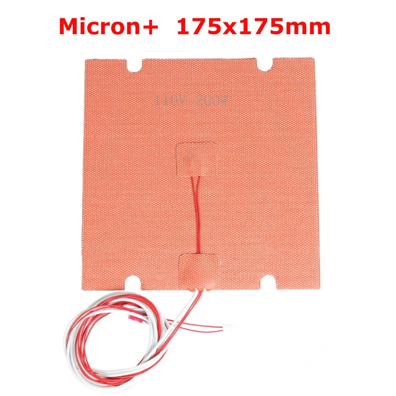 

For Voron Micron 180 3D printer High-temperature resistant Silicone Heatbed 175x175mm