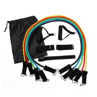 Fitness Exercise Tube High Quality 11 Pcs Upgrade Hook 1200 mm TPE Resistance Band Tube Set