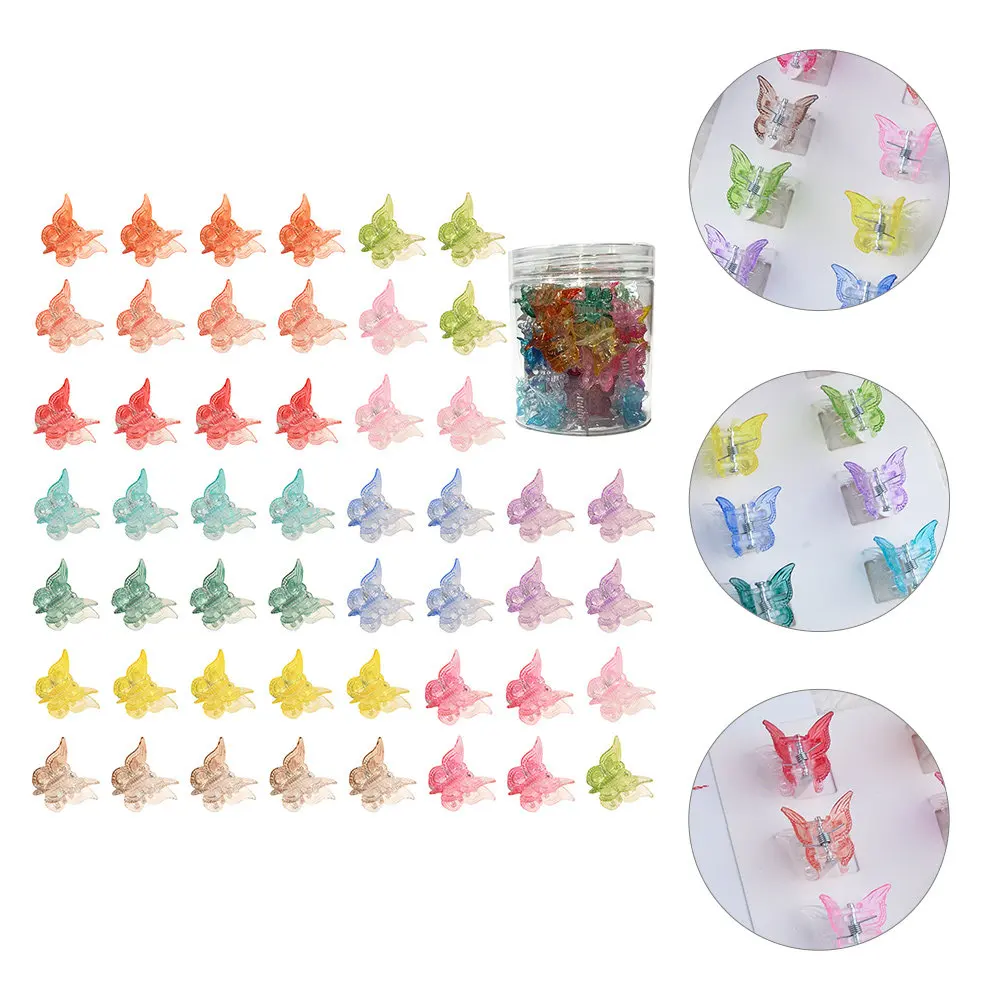 

50Pcs Butterflies Hair Claw Clips Mini Small Claw Clips Lovely Hair Accessories for Headdress