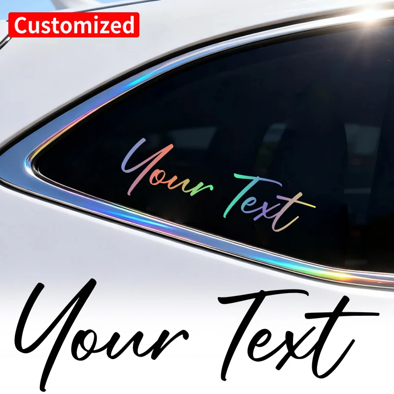 AliExpress NONE 1PC Custom Your Text Handwriting Personalized Motorcycle Stickers Waterproof DIY Fuel Tank Helmet Car Bicycle Vinyl Decals
